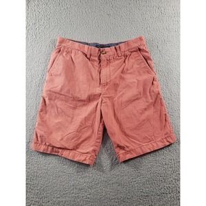Tommy Hilfiger Shorts Men's Size 32 10" Inseam Red Orange Color Cotton Stretch